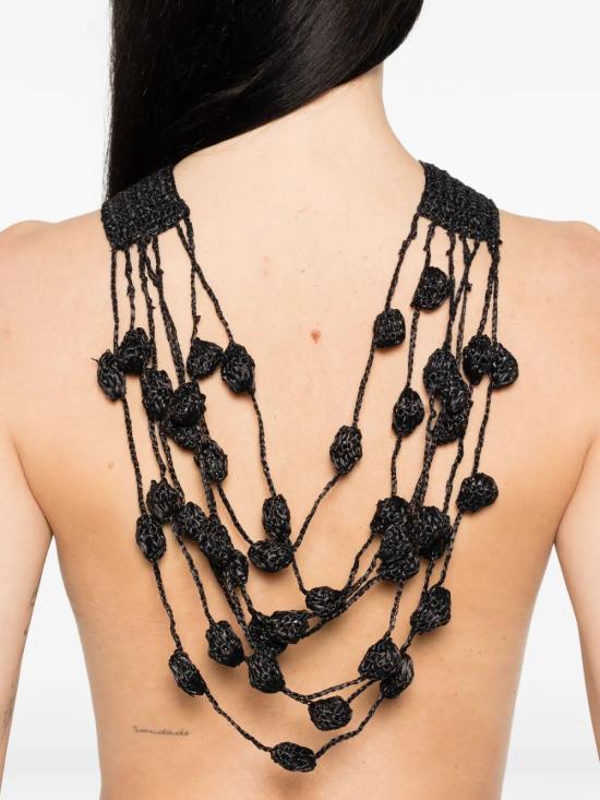 26SS 리비아나 콘티 목걸이/팬던트 A6SJ56 Y690 BLACK - LIVIANA CONTI