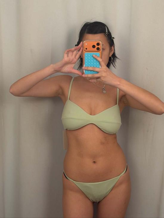  하이트 비키니 수영복 헤이트 라리 스트링 비키니 하의 카노아스 그린 - HAIGHT