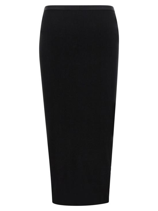  발렌티노 가라바니 롱 스커트 드레이프 스커트 블랙 - VALENTINO GARAVANI