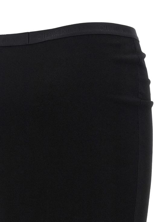  발렌티노 가라바니 롱 스커트 드레이프 스커트 블랙 - VALENTINO GARAVANI