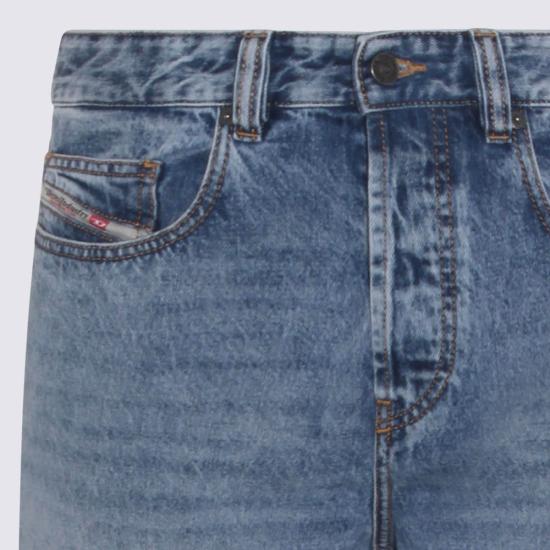  디젤 데님 팬츠 코튼 데님 진 블루 - DIESEL