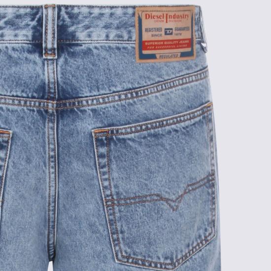  디젤 데님 팬츠 코튼 데님 진 블루 - DIESEL