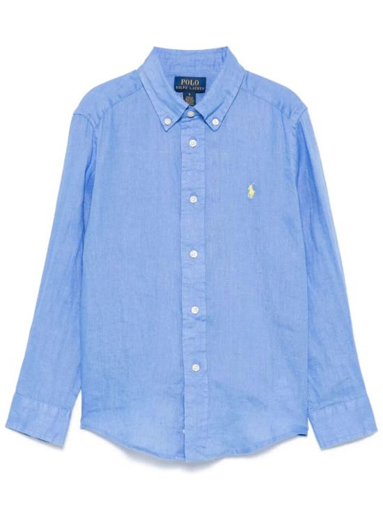 26SS [키즈] 랄프 로렌 셔츠 323967600 001 HARBOR ISLAND BLUE