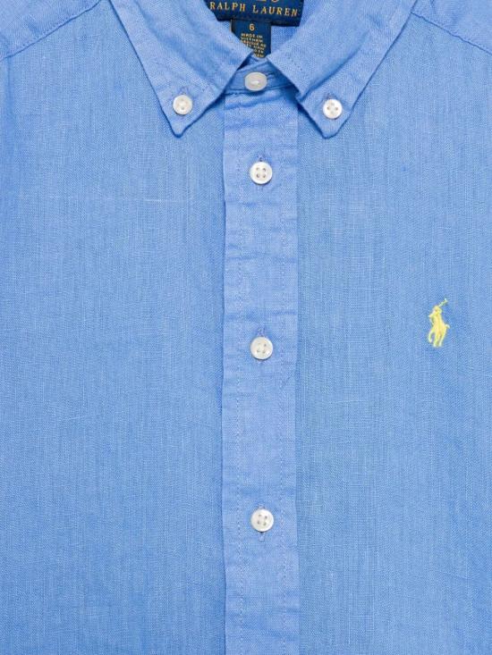 26SS [키즈] 랄프 로렌 셔츠 323967600 001 HARBOR ISLAND BLUE - RALPH LAUREN
