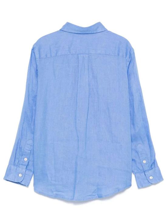 26SS [키즈] 랄프 로렌 셔츠 323967600 001 HARBOR ISLAND BLUE - RALPH LAUREN