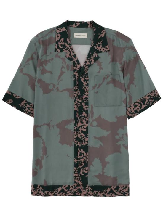  드리스 반 노튼 반팔 셔츠 Dries Van Noten 칼튼 셔츠 그린