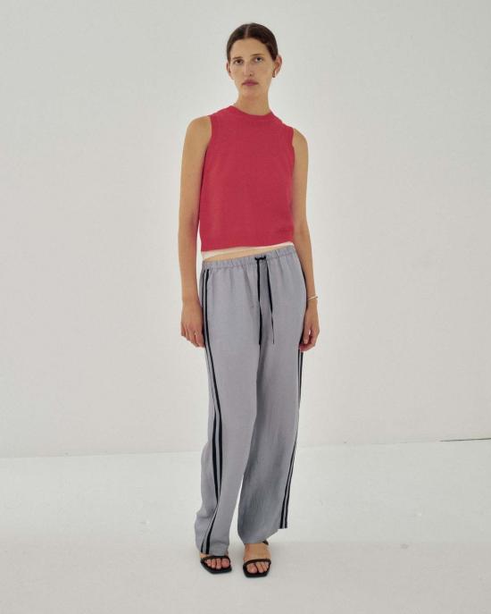  사야카 다비스 뉴욕 민소매 티셔츠 사야카 데이비스 뉴욕 테이프 얀 니트 탱크탑 - SAYAKA DAVIS NEW YORK