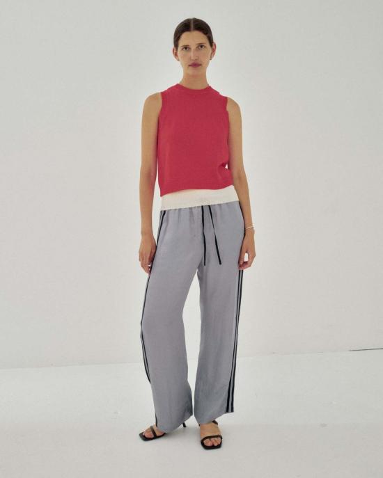  사야카 다비스 뉴욕 민소매 티셔츠 사야카 데이비스 뉴욕 테이프 얀 니트 탱크탑 - SAYAKA DAVIS NEW YORK