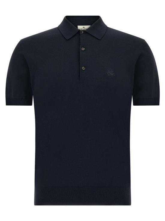  에트로 폴로 티셔츠 페가소 폴로 셔츠 블루