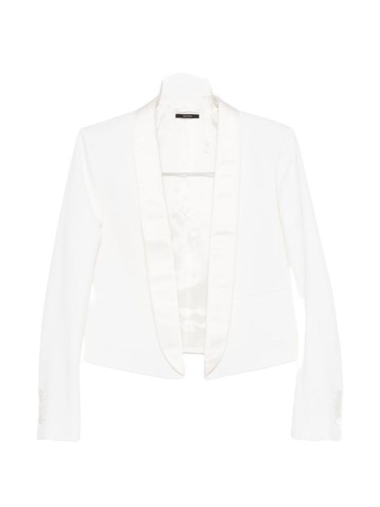  톰포드 수트 자켓 울 턱시도 블레이저 화이트