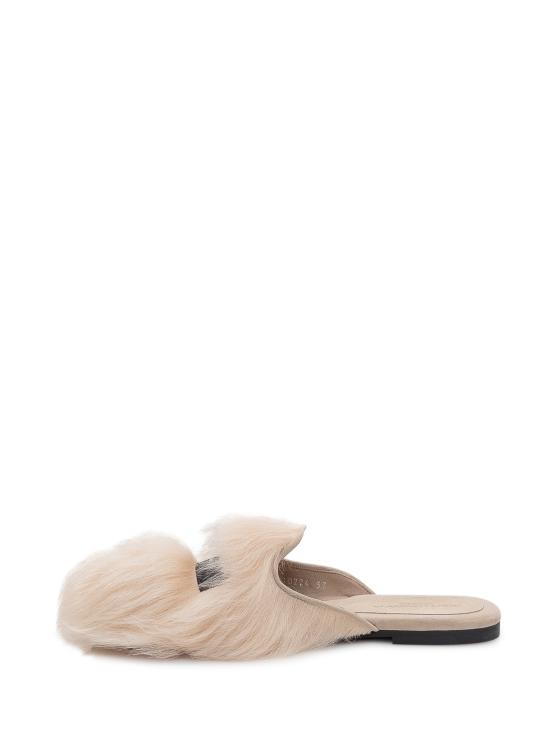 26SS 돌체앤가바나 시어링 스웨이드 슬리퍼 CI0224A9Y93 8H070 BEIGE MEDIO - DOLCE & GABBANA