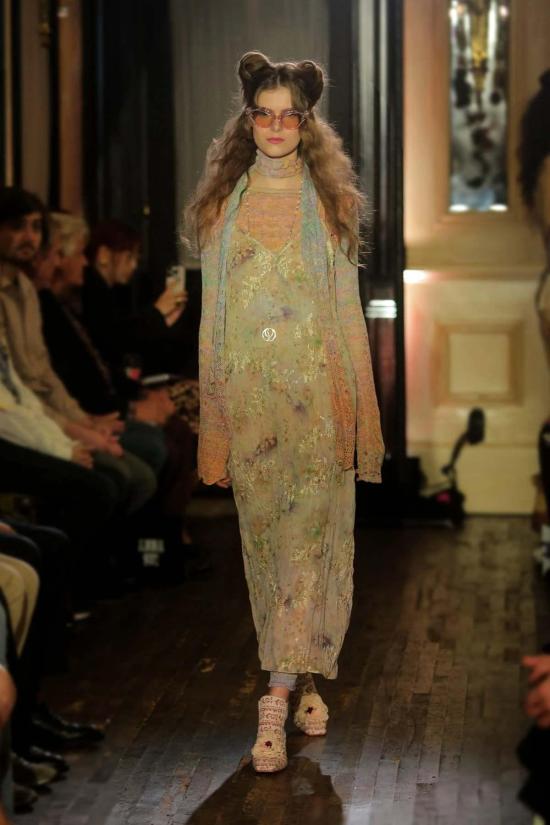  안나 수이 머플러/스카프 옴브레 스페이스 다이 크로셰 스카프 - ANNA SUI