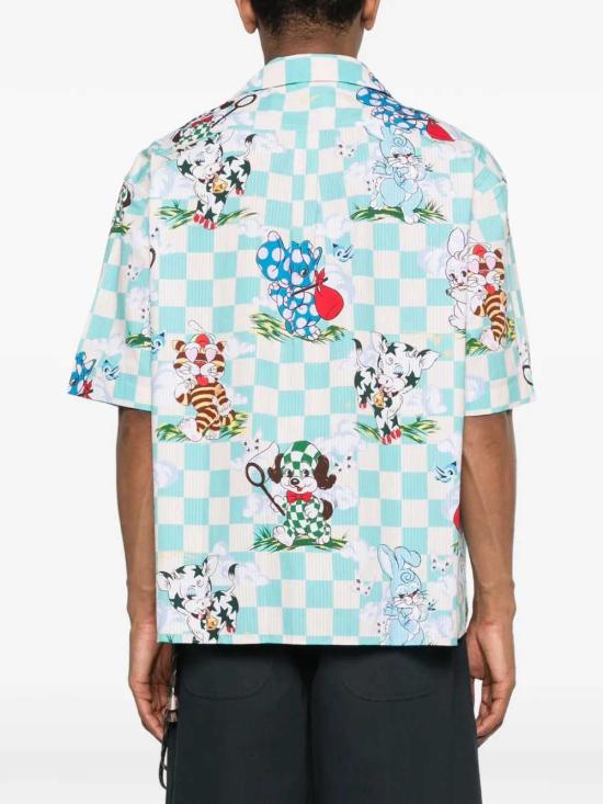 26SS 겐조 긴팔 셔츠 FG55CH1359T2 60 AQUA - KENZO