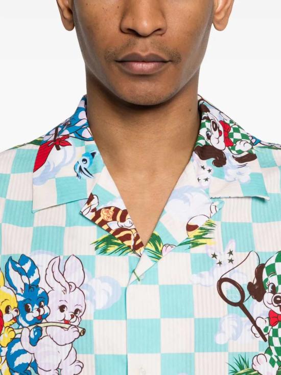 26SS 겐조 긴팔 셔츠 FG55CH1359T2 60 AQUA - KENZO