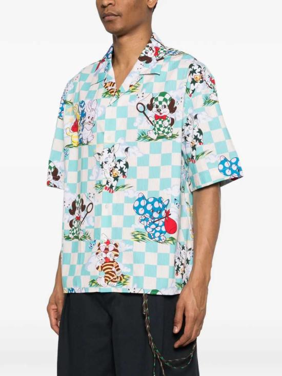 26SS 겐조 긴팔 셔츠 FG55CH1359T2 60 AQUA - KENZO