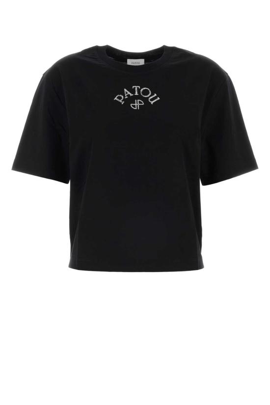 파투 반팔 티셔츠 코튼 티셔츠 블랙
