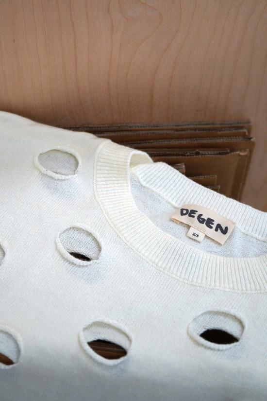  DEGEN 반팔 티셔츠 데겐 코튼 바인드 오프 티 클라우드 - OTHER BRANDS