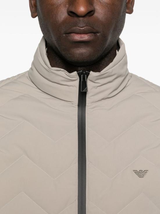  엠포리오 아르마니 베스트 다운  도브 그레이 - EMPORIO ARMANI