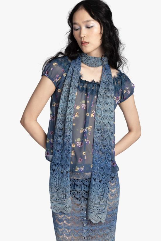  안나 수이 머플러/스카프 옴브레 스페이스 다이 크로셰 스카프 - ANNA SUI