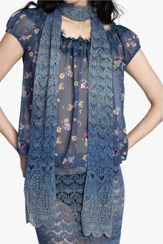  안나 수이 머플러/스카프 옴브레 스페이스 다이 크로셰 스카프 - ANNA SUI