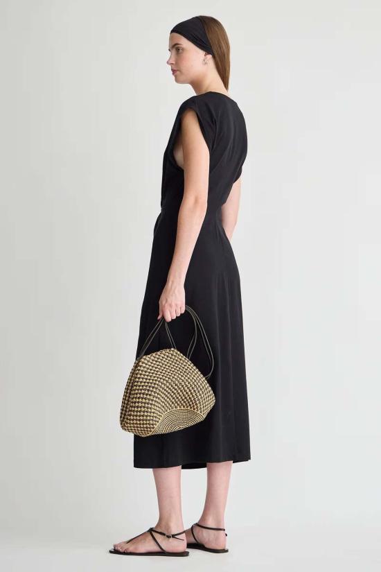  어피스 어파트 롱 원피스 Apiece Apart Margit Twist Front Column Dress - APIECE APART