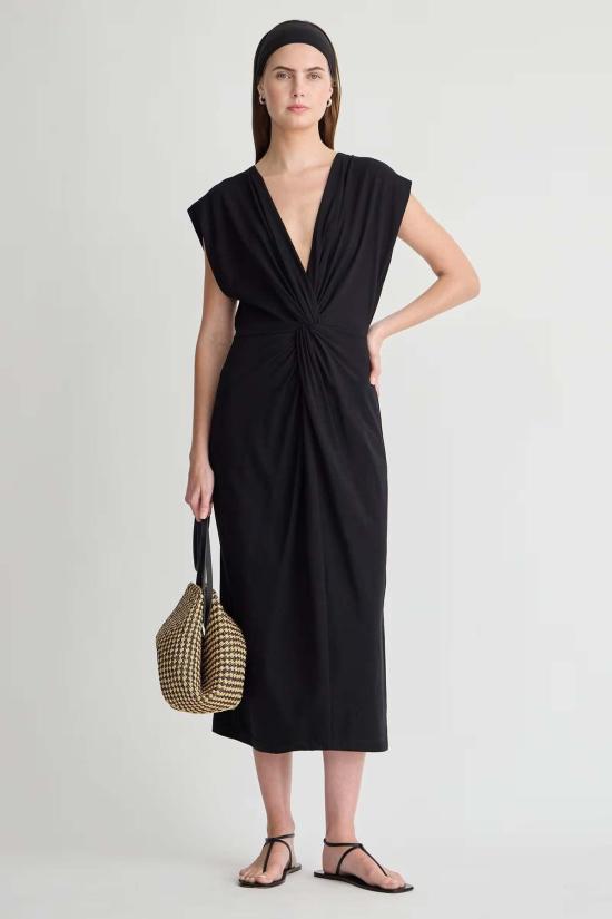  어피스 어파트 롱 원피스 Apiece Apart Margit Twist Front Column Dress