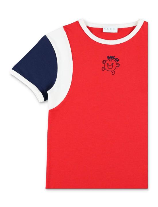  [키즈] 구찌 티셔츠 키즈 코튼 그래픽 티셔츠 - GUCCI