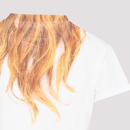 26SS MM6 메종마르지엘라 패턴 크루넥 티셔츠 S52GC0361 M20048 101 WHITE DOM - MM6 MAISON MARGIELA