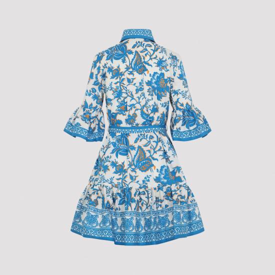  에트로 숏 원피스 벨트 미니 드레스 멀티 화이트 - ETRO