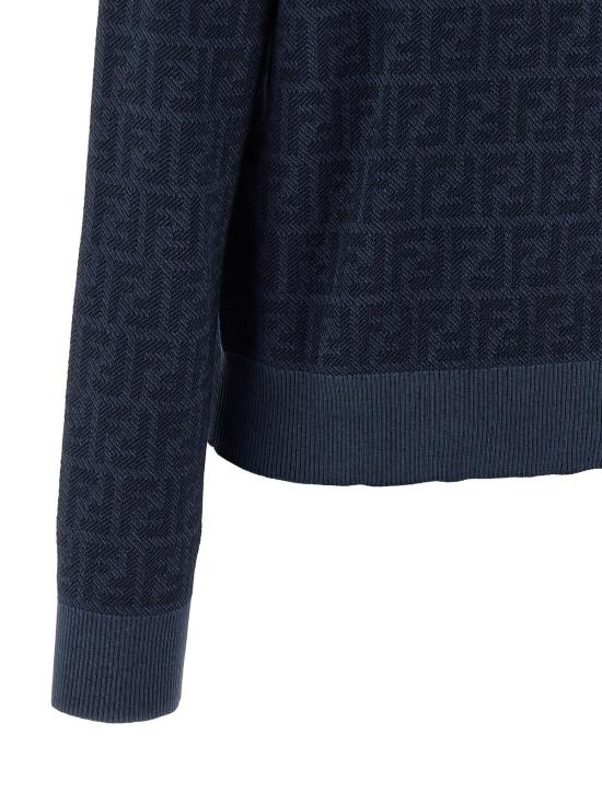  펜디 가디건 FF 울  블루 - FENDI