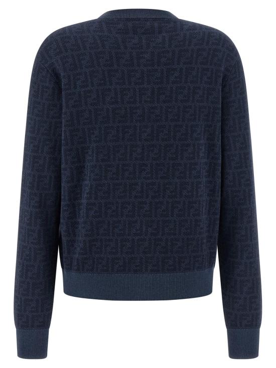  펜디 가디건 FF 울  블루 - FENDI