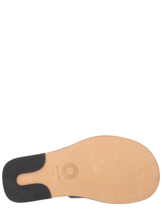  드리스 반 노튼 샌들 Dries Van Noten 가죽  블랙 - DRIES VAN NOTEN