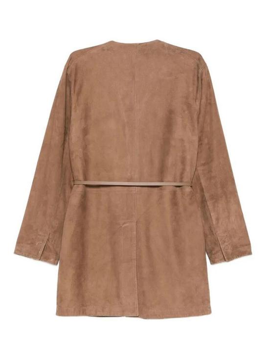 26SS 만조니24 가죽 자켓 26PM213L43L8 Brown - MANZONI24