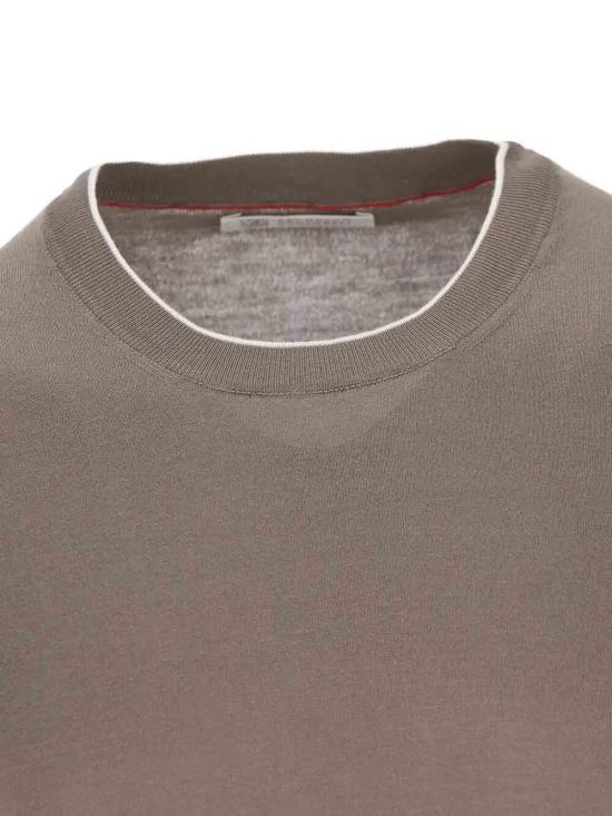 26SS 브루넬로 쿠치넬리 반팔 티셔츠 M29805200CLL90 Beige - BRUNELLO CUCINELLI