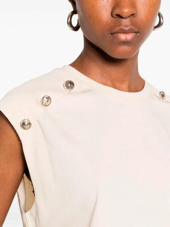 26SS 트윈셋 민소매 티셔츠 261TP234007222 Orange - TWINSET