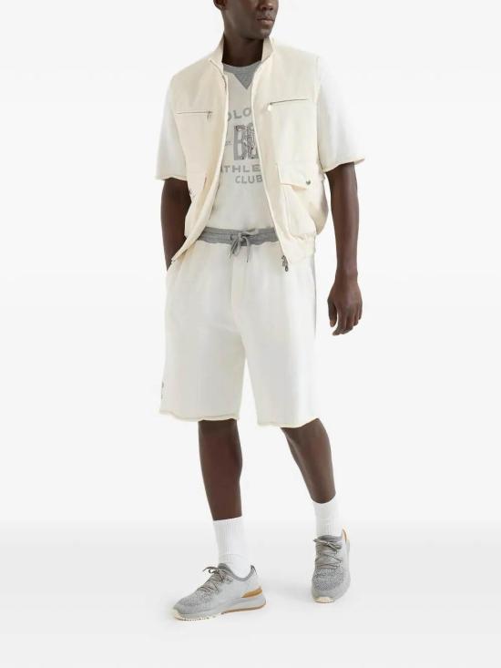 26SS 브루넬로 쿠치넬리 숏팬츠 MR8313375GCTQ27 White - BRUNELLO CUCINELLI
