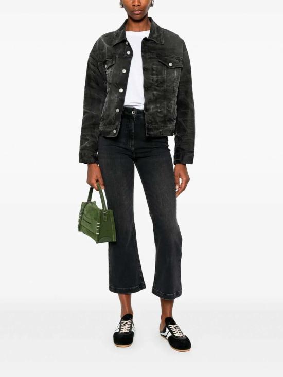 26SS 파트리지아페페 스트레이트 팬츠 8P0819D140K483 Black - PATRIZIA PEPE