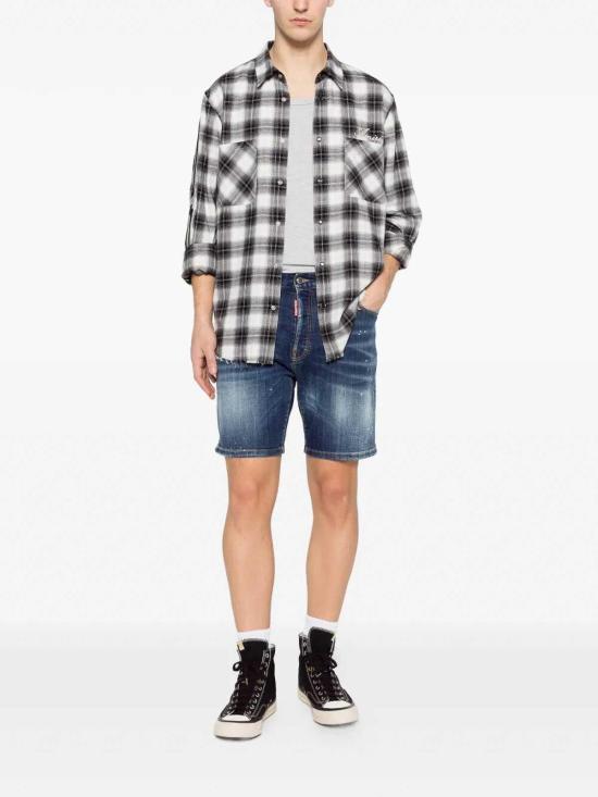 26SS 디스퀘어드2 데님 숏팬츠 S74MU0985S30664470 Dark Blue - DSQUARED2