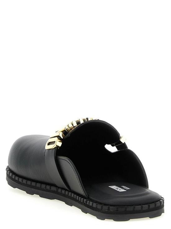 26SS 모스키노 뮬/슬리퍼 MA10162G1OMF0000 Black - MOSCHINO