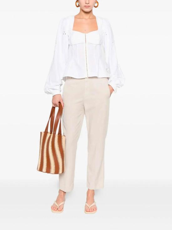 26SS 돈답 스트레이트 팬츠 DP576ZCF0197DBM5004 White - DONDUP