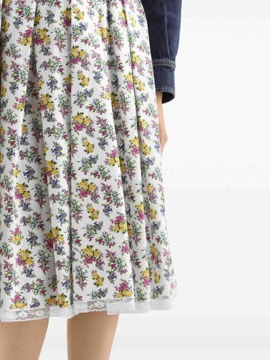 26SS 돌체앤가바나 미디 스커트 F4DA8THS5T9HA5XL White - DOLCE & GABBANA