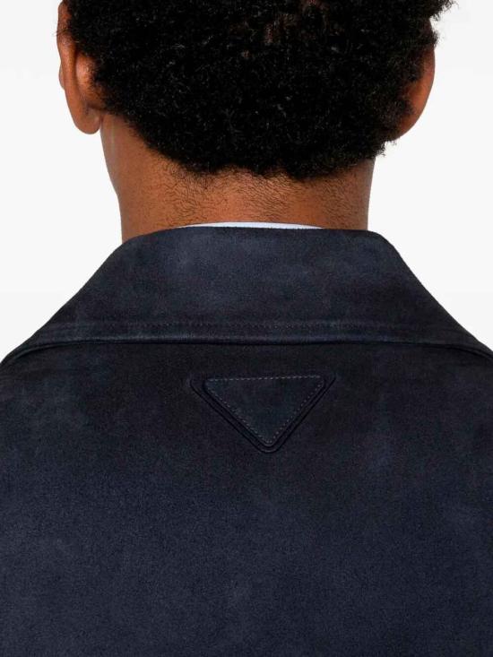 26SS 프라다 가죽 자켓 UPS70518OMSOOOF0216 Dark Blue - PRADA