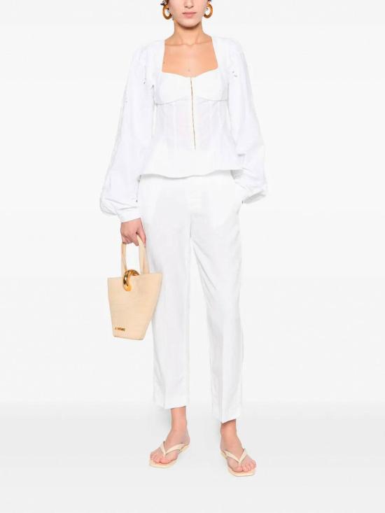 26SS 돈답 스트레이트 팬츠 DP576ZCF0197DBM5000 White - DONDUP