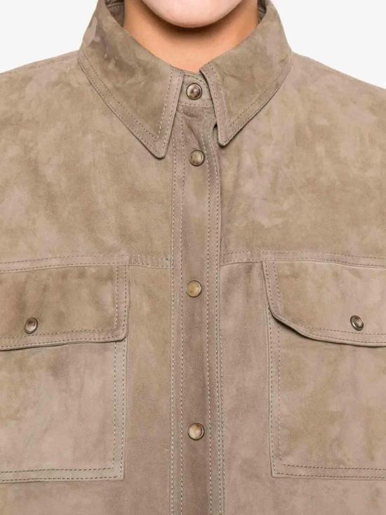 26SS 브루넬로 쿠치넬리 셔츠 MPCAL7436C8850 Beige - BRUNELLO CUCINELLI