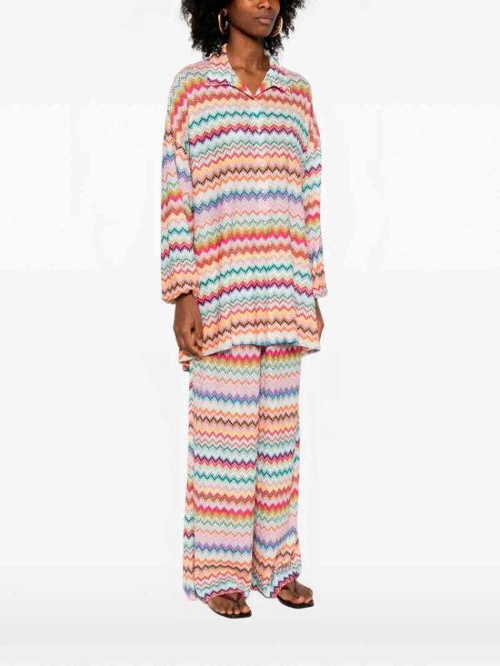 26SS 미소니 민소매 티셔츠 MC24SK00BR014FSM9WV Multicolour - MISSONI
