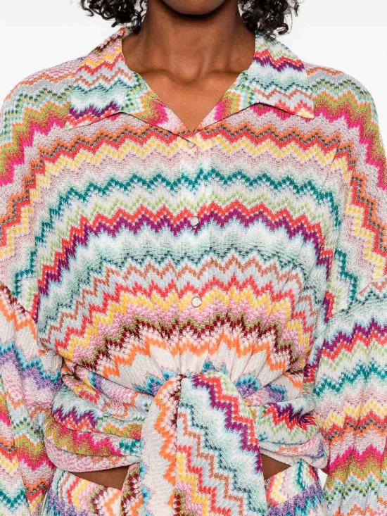 26SS 미소니 민소매 티셔츠 MC24SK00BR014FSM9WV Multicolour - MISSONI