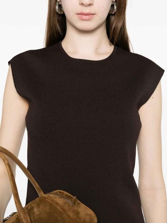 26SS 파로쉬 탑 ROMA26D540952086 Brown - PAROSH