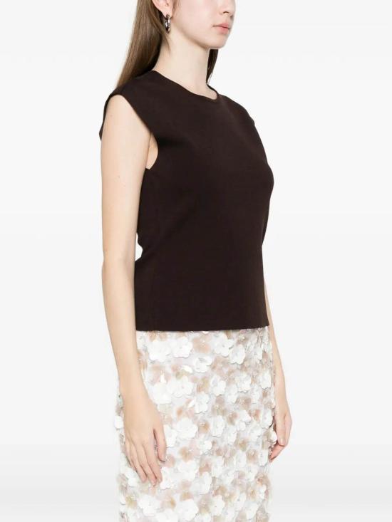 26SS 파로쉬 탑 ROMA26D540952086 Brown - PAROSH