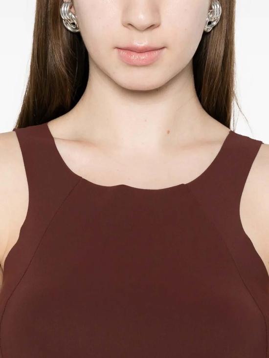 26SS 파트리지아페페 미디 스커트 CA1431JZ26B887 Brown - PATRIZIA PEPE