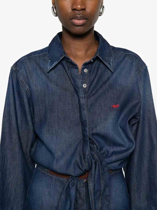 26SS 디젤 미디 스커트 A214570DBDB01 Denim - DIESEL